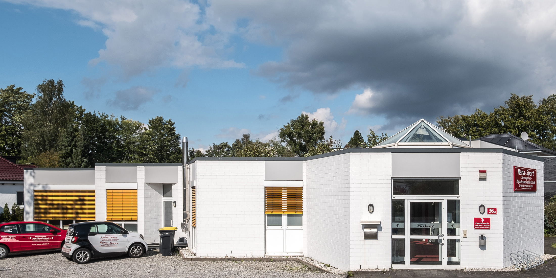 Gebäude der Physiotherapie-Praxis Ortkraß in Steinhagen